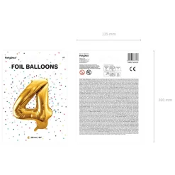 Discount Balon Metal Foliowy Cyfra