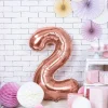 Outlet Balon Pink Metal Foliowy Cyfra "2" 86 Cm Sale