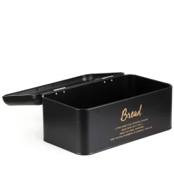 Discount Chlebak Escille Metalowy Czarny 33X19X15 Cm Chlebaki