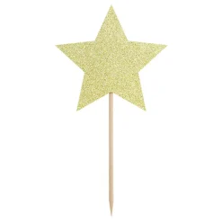 Discount Dekoracja Stars Do Muffinek Zlote Gwiazdki 6 Szt. 11,5 Cm Sale