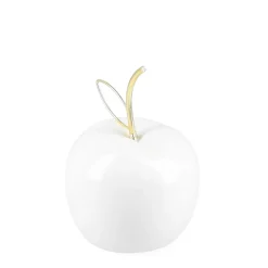 Clearance Dekoracja Stojaca Keo Jablko Biale 9X12 Cm Sale