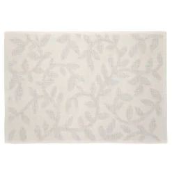 Flash Sale Dywanik Lazienkowy Chelli Zakardowy Bezowy W Listki 50X70Cm Dywaniki Łazienkowe