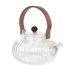 Cheap Dzbanek Corrie Ryflowany Z Drewniana Raczka 0,55 L Dzbanki Szklane