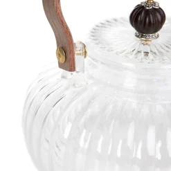 Cheap Dzbanek Corrie Ryflowany Z Drewniana Raczka 0,55 L Dzbanki Szklane