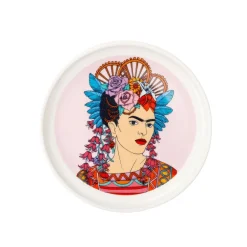 Fashion Filizanka Frida Kahlo Do Espresso Ze Spodkiem Fioletowa 0,08 L Filizanki
