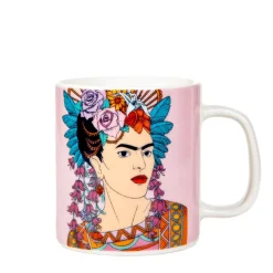 Best Sale Filizanka Frida Kahlo Ze Spodkiem Fioletowa 0,2 L Filizanki