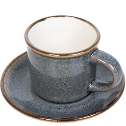 Shop Filizanka Larisa Do Espresso Ze Spodkiem Szara 0,08 L Naczynia Ogródowe I Piknikowe