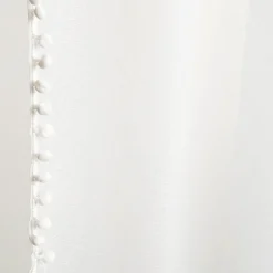Store Firanka Adi Z Pomponikami Biala 140X250 Cm Zasłony I Firany