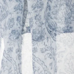 Outlet Firanka Malica W Drobny Granatowy Wzor 140X250 Cm Zasłony I Firany