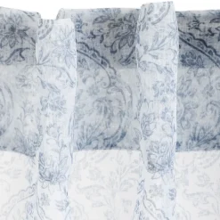 Outlet Firanka Malica W Drobny Granatowy Wzor 140X250 Cm Zasłony I Firany