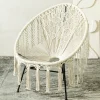 Outlet Fotel Acapulco Bliss Makrama Ecru 93X73X85 Cm Krzesła Ogródowe