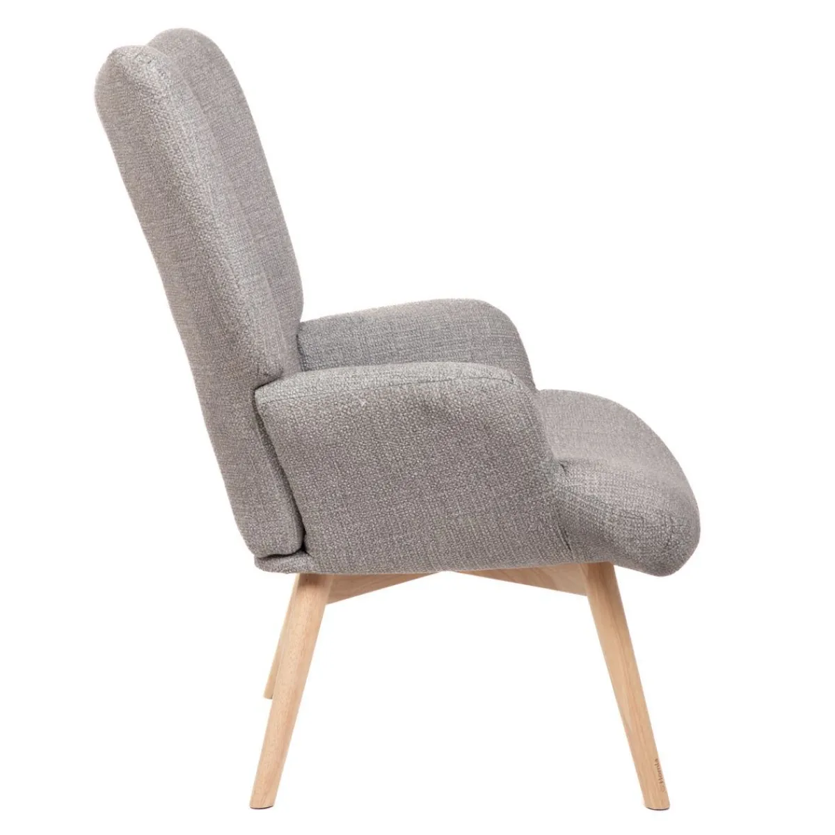Fashion Fotel Moss Pop W Tkaninie Ciemnobezowy 72X73X96Cm Fotele