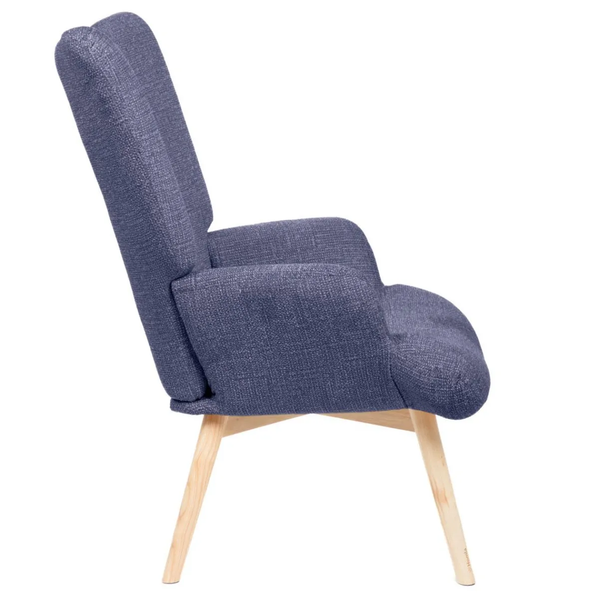 Shop Fotel Moss Pop W Tkaninie Granatowy 72X73X96Cm Fotele