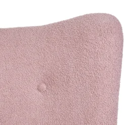 Clearance Fotel Moss Teddy Boucle Bujany Rozowy W Tkaninie Teddy Boucle 72X73X92 Cm Fotele