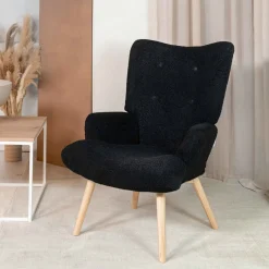 Sale Fotel Moss Teddy Boucle W Tkaninie Teddy Fotele