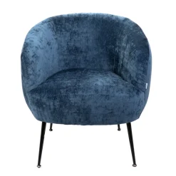 Store Fotel Pallstol Szenilowy Granatowy 72X70X74Cm Fotele