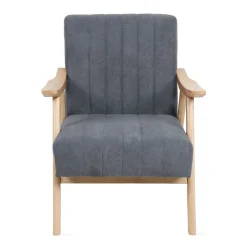 Best Sale Fotel Terra Ciemno Nogi Jasne Drewno 70X75X87 Cm Fotele