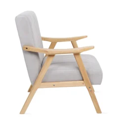 Best Fotel Terra Jasno Nogi Jasne Drewno 70X75X87 Cm Fotele