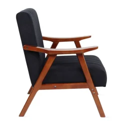 Best Fotel Terra Welurowy Nogi Ciemnobrazowe 70X75X87 Cm Fotele