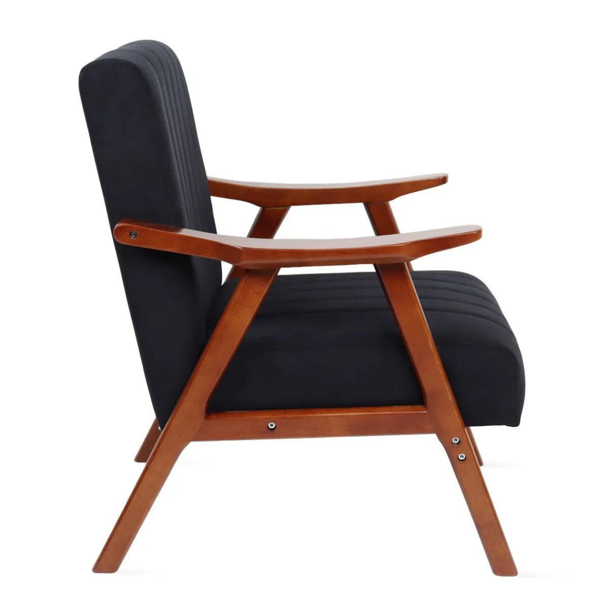 Best Fotel Terra Welurowy Nogi Ciemnobrazowe 70X75X87 Cm Fotele