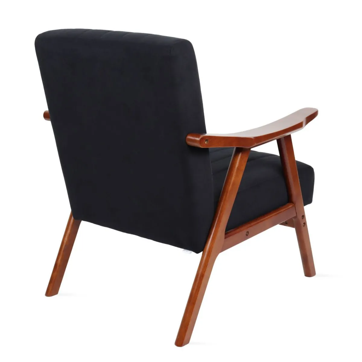 Best Fotel Terra Welurowy Nogi Ciemnobrazowe 70X75X87 Cm Fotele