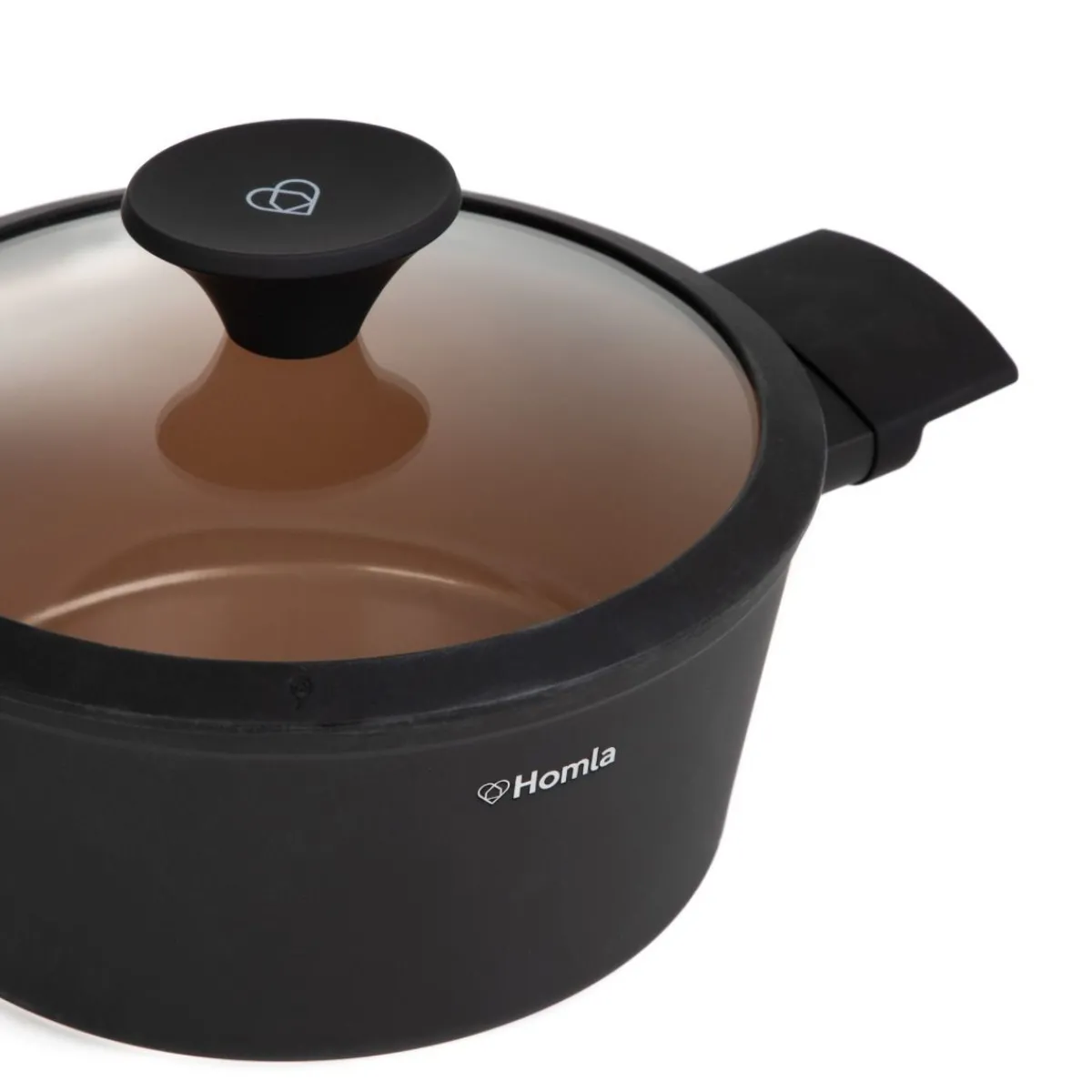 Cheap Garnek Tristan Z Pokrywka Czarno- Pomaranczowy 2,4 L Garnki