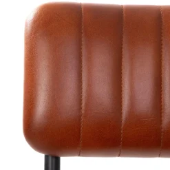 Hot Hoker Lumbar W Obiciu Ze Skory Bawolej Brazowe 46X54X103 Cm Krzesła