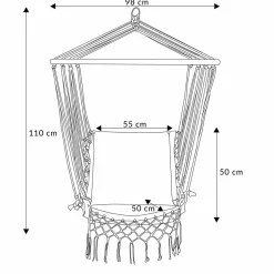 Cheap Hustawka Wobble Ecru 90X50X50 Cm Hustawki Na Balkon