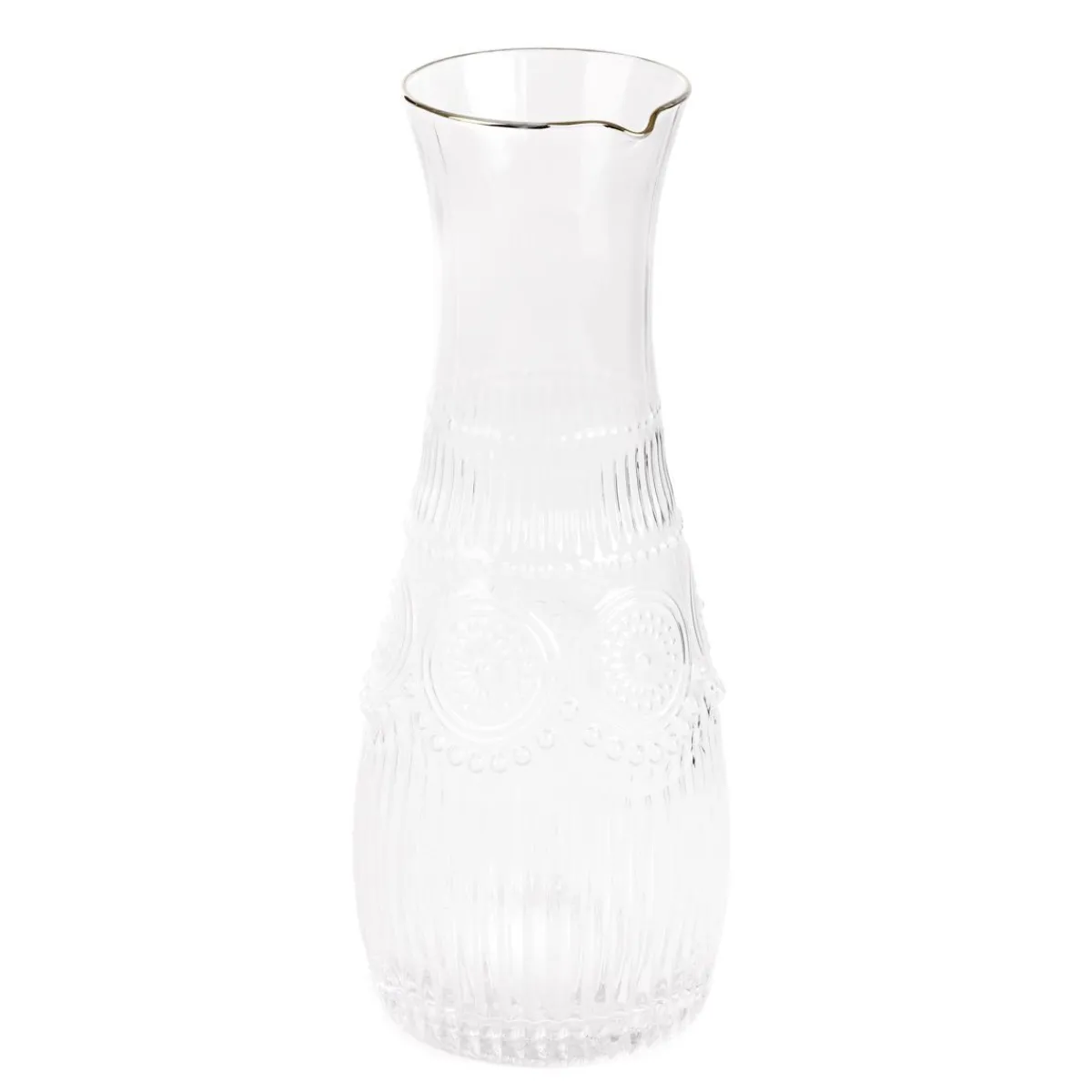 Flash Sale Karafka Barrel Ze Zlotym Rantem 1,5 L Naczynia Ogródowe I Piknikowe