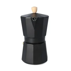 Cheap Kawiarka Mia Mokka Czarna Z Drewnianym Uchwytem 6 Cup Kawiarki