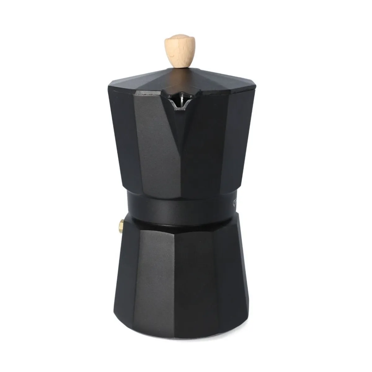 Cheap Kawiarka Mia Mokka Czarna Z Drewnianym Uchwytem 6 Cup Kawiarki