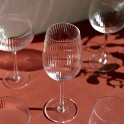 Fashion Kieliszek Lynn Ryflowany Transparentny 0,5 L Kieliszki