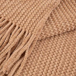 Online Koc Chenille Szenilowy Bezowy 130X170 Cm Koce