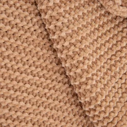 Online Koc Chenille Szenilowy Bezowy 130X170 Cm Koce