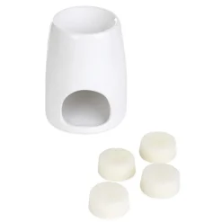 Outlet Komienk Ceramiczny Fires Z Woskiem Fresh Linen 10X12,5 Cm 22G Kominki I Woski