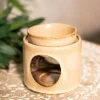 Clearance Kominek Soleto Ceramiczny Bezowy 9X9X10 Cm Kominki I Woski