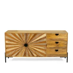 Flash Sale Komoda Tropea Lite Drewno Mango Z Akacja 150X40X75 Cm Komody