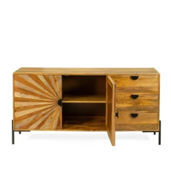 Flash Sale Komoda Tropea Lite Drewno Mango Z Akacja 150X40X75 Cm Komody