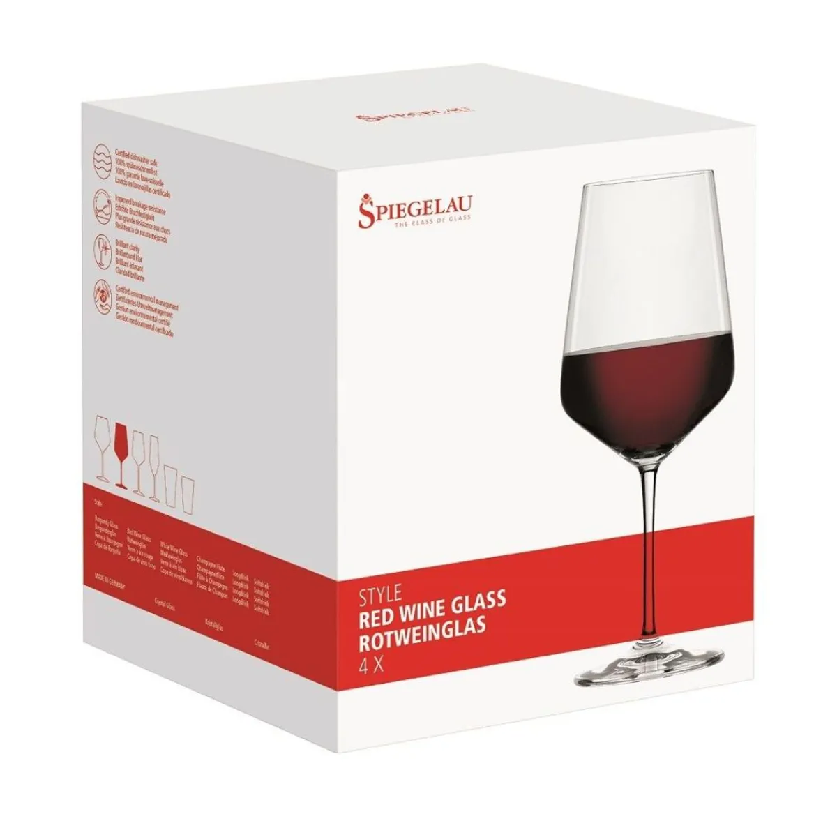Flash Sale Komplet Kieliszkow Style Do Czerwonego Wina 4 Szt. 0,63 L Naczynia Ogródowe I Piknikowe