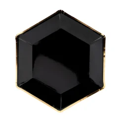 Best Komplet Talerzy Black Papierowych 6 Szt. Fi 23 Cm Sale