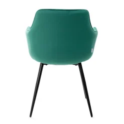 Hot Krzeslo Andre Welurowe Zielone 56X61X86 Cm Krzesła