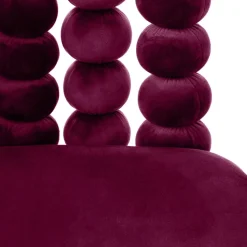 Flash Sale Krzeslo Bubble Beam Welurowe Bordowe 56,5X52X87 Cm Krzesła