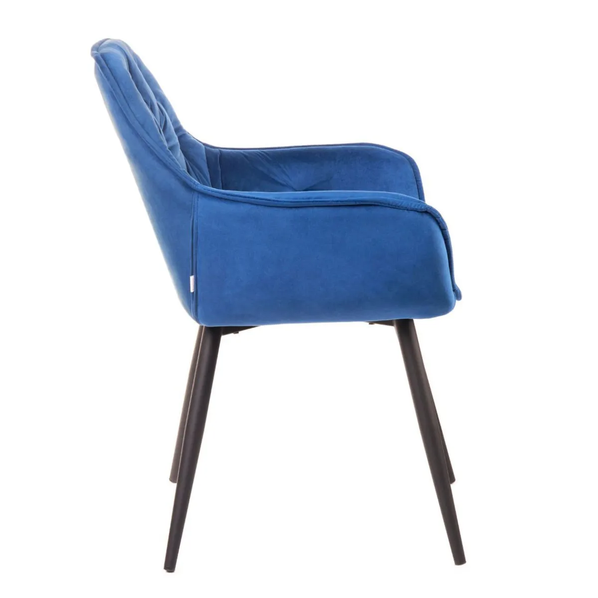 Cheap Krzeslo Flossi Welurowe Granatowe 57X63X84 Cm Krzesła