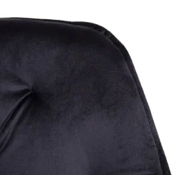 Best Sale Krzeslo Flossi Welurowe Obrotowe Czarne 57X65X90 Cm Krzesła Obrotowe