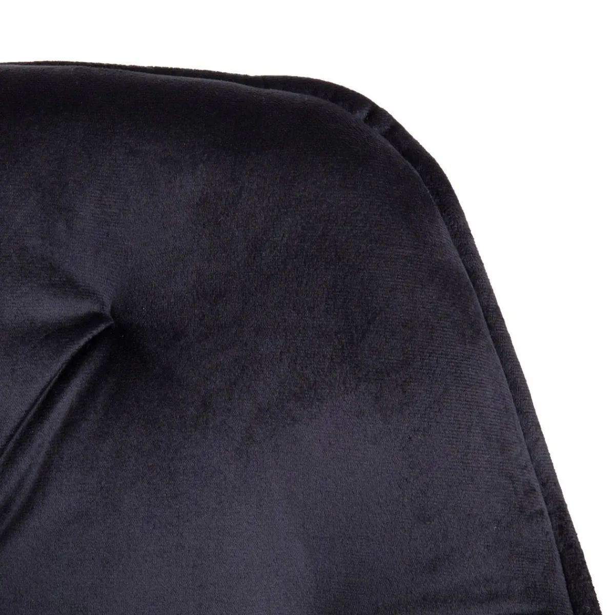 Best Sale Krzeslo Flossi Welurowe Obrotowe Czarne 57X65X90 Cm Krzesła Obrotowe