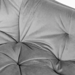 Cheap Krzeslo Flossi Welurowe Szare 57X63X84 Cm Krzesła