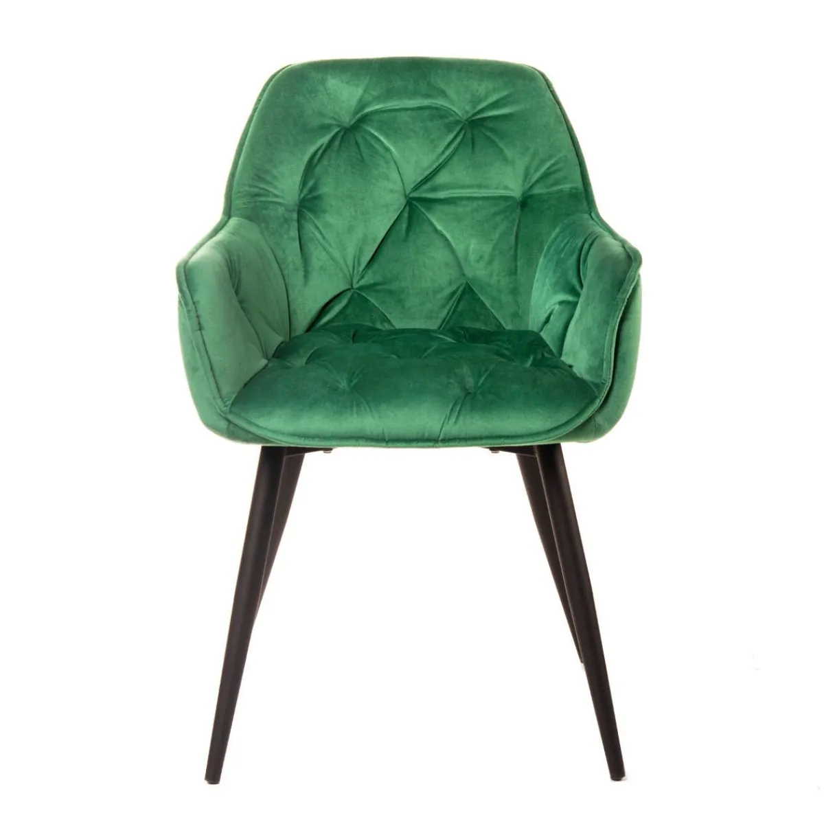 New Krzeslo Flossi Welurowe Zielone 57X63X84 Cm Krzesła
