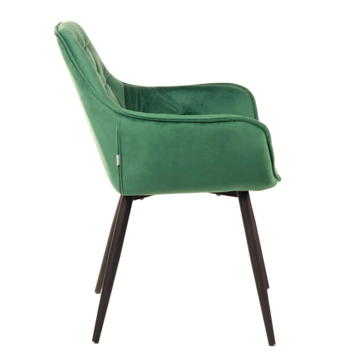 New Krzeslo Flossi Welurowe Zielone 57X63X84 Cm Krzesła