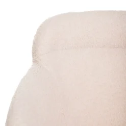 Flash Sale Krzeslo Fluffy Bezowe W Tkaninie Teddy 57X60X78 Cm Krzesła