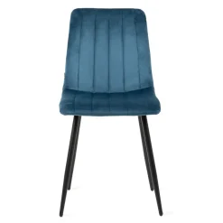 Cheap Krzeslo Golick Welurowe Granatowe 44X57X88 Cm Krzesła